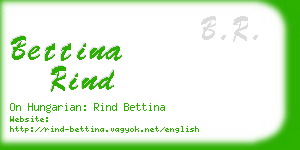 bettina rind business card
